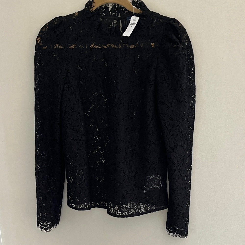 GAP Black Lace Women's Blouse
